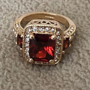 Brilliant lab created tourmaline ring